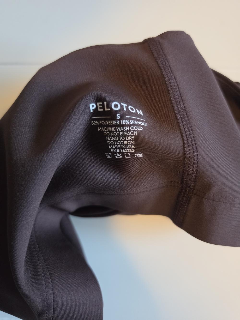 Peloton Chocolate One Shoulder Sports Bra with Purple Logo Womens Small - Picture 3 of 5